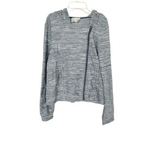 Anthropologie Saturday Sunday Jacket Gray Asymmetrical Zip
